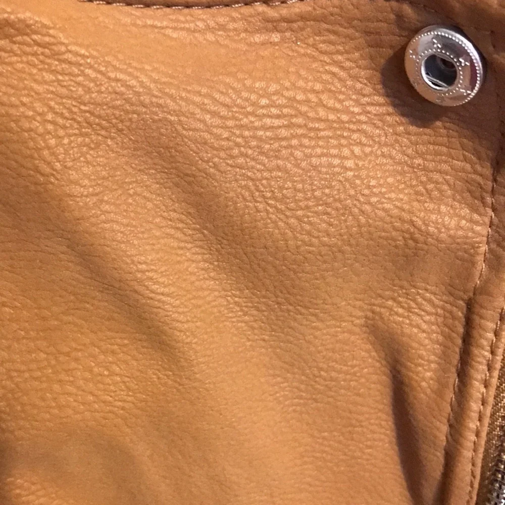 Women's Tan Jacket faux suede - Picture 3 of 5